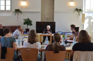 Rabbi Baroness Julia Neuberger DBE speaking to the fellowship group