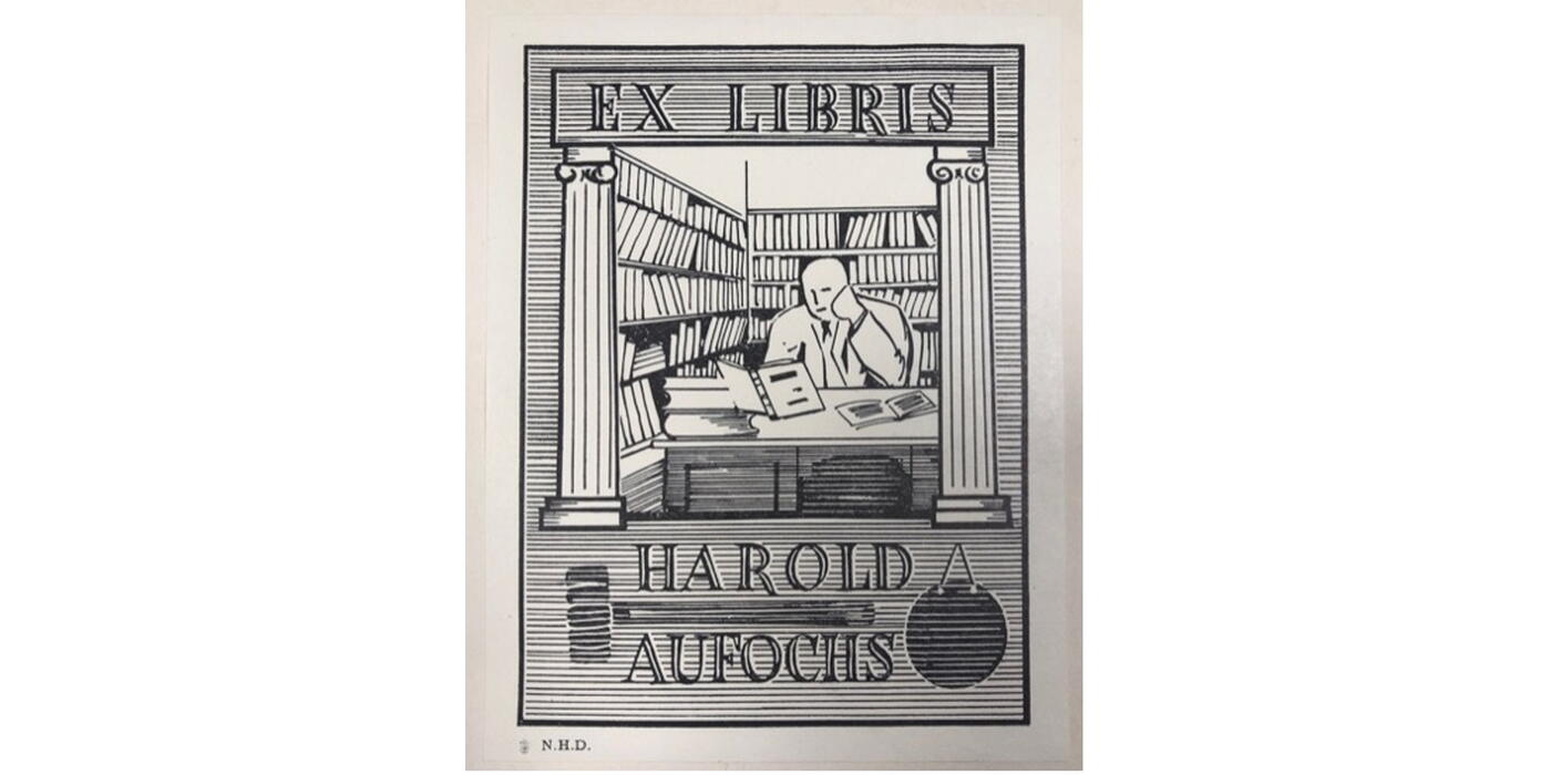 Ex Libris Harold Aufochs